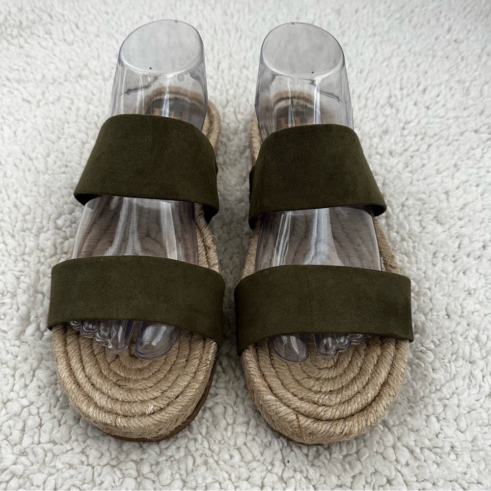Haute Hippie Nori Olive Green Sandals Women’s Size 9 - Picture 2 of 9